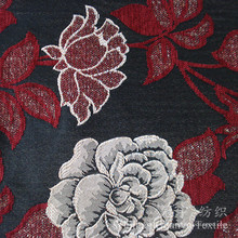 Jacquard Flower Snow Chenille Yarn Dyed Fabric for Home